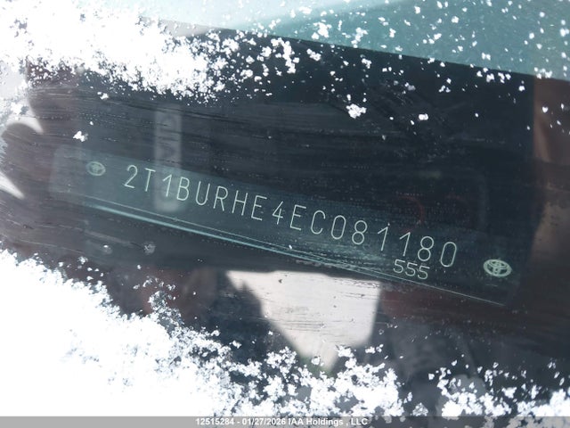2T1BURHE4EC081180 Toyota Corolla