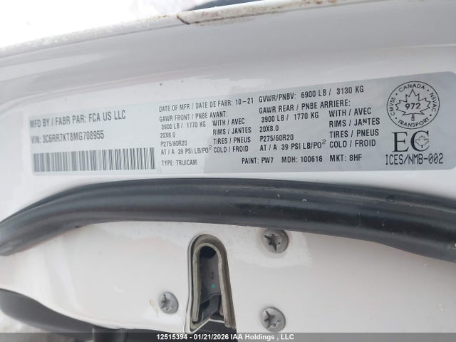 RAM 1500 Classic Tradesman 2021 3C6RR7KT8MG708955 Image 9