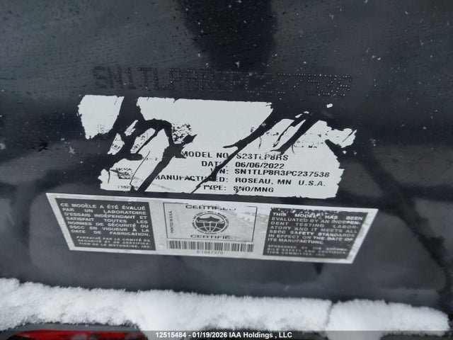 SN1TLP8R3PC237538 Polaris 850 Sks