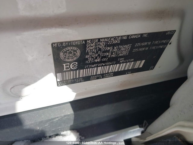 2T35WRFV6PW180473 Toyota Rav4 Hybrid Xse