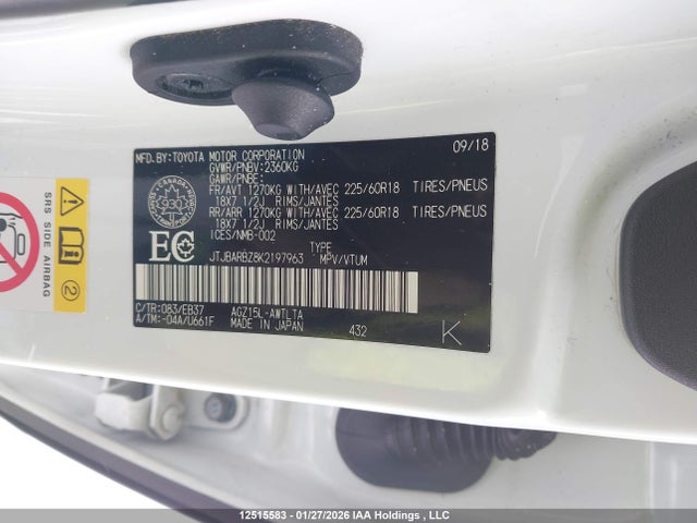 JTJBARBZ8K2197963 Lexus Nx 300 Base/300 F Sport