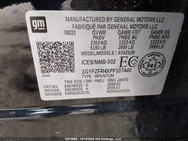 Cadillac XT4 SPORT 2023 1GYFZFR4XPF107440 Image 9