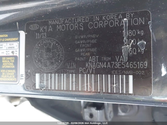 KIA Optima 2014 KNAGN4A73E5465169 Image 9