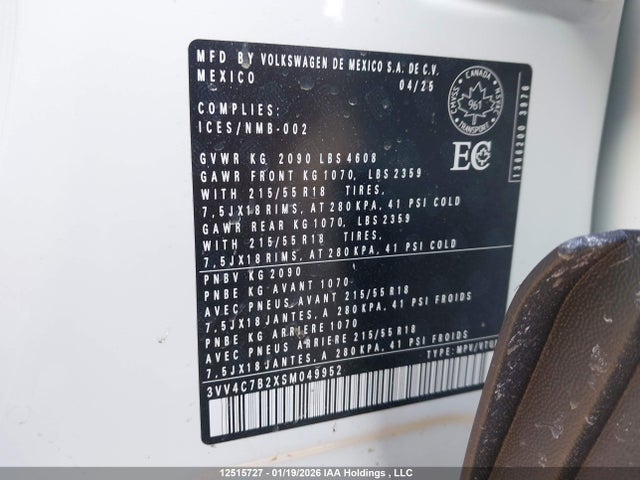 Volkswagen Taos Highline 2025 3VV4C7B2XSM049952 Image 18