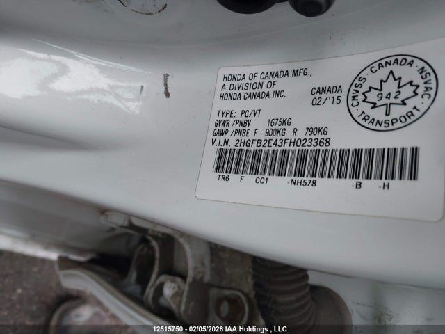 2HGFB2E43FH023368 Honda Civic Lx