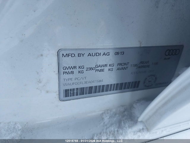 Aukcja sprzedaży 2014 Audi S4 Premium, vin: WAUFGCFL3EA041584, numer aukcji: 12515755