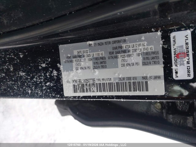 JM3KFBBLXN0597795 Mazda Cx-5 Gx