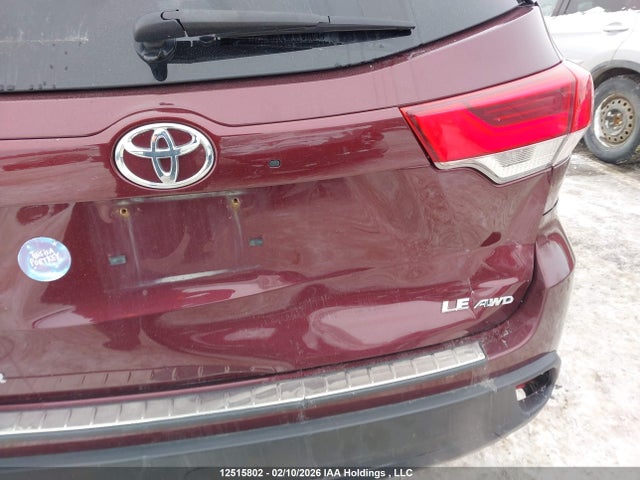 Toyota Highlander Le/le Plus 2018 5TDBZRFH6JS890888 Image 6