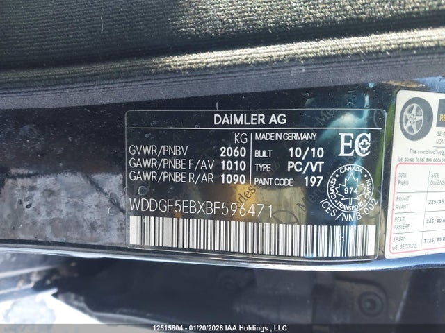 Продаж на аукціоні авто 2011 Mercedes-benz C 300 300, vin: WDDGF5EBXBF596471, номер лоту: 12515804