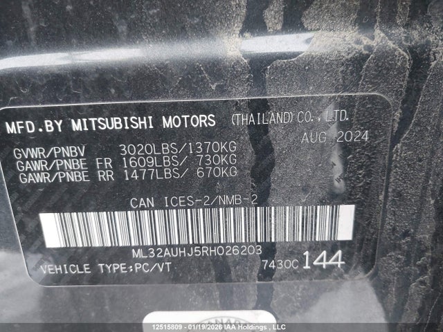 Mitsubishi Mirage 2024 ML32AUHJ5RH026203 Image 19