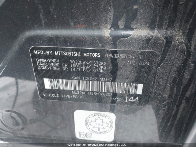 Mitsubishi Mirage 2024 ML32AUHJ5RH026203 Image 20