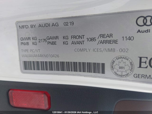 WAUANAF44KN010426 Audi A4 45 Komfort