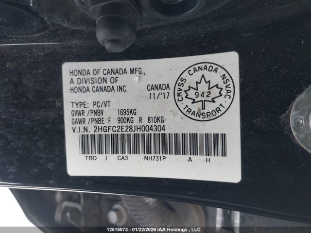 Honda Civic 2018 2HGFC2E28JH004304 Image 19