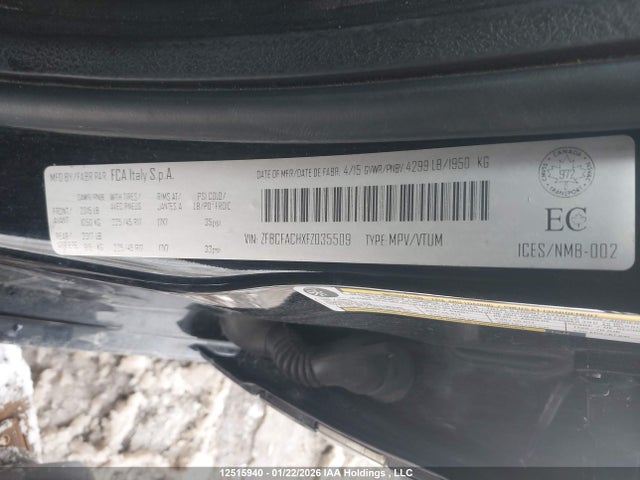 Fiat 500l Lounge 2015 ZFBCFACHXFZ035509 Image 18