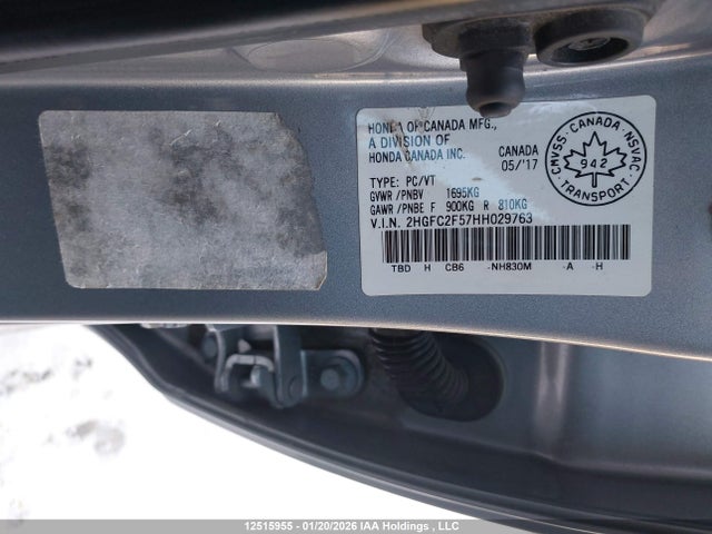 2HGFC2F57HH029763 Honda Civic