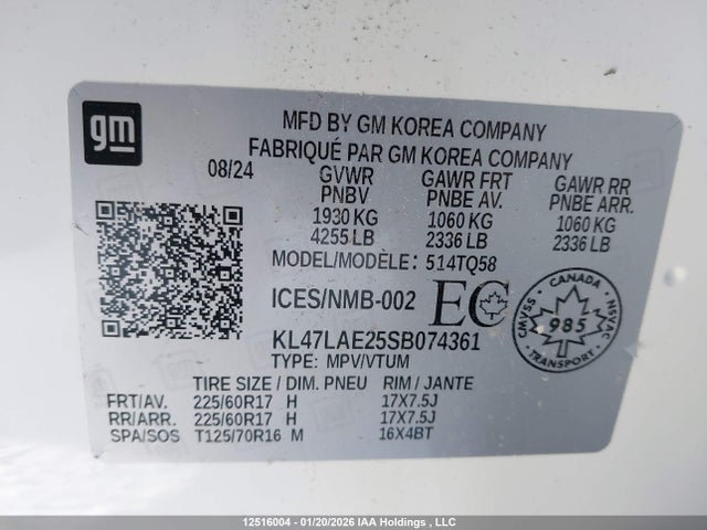 Buick Envista Preferred Fwd 2025 KL47LAE25SB074361 Image 9