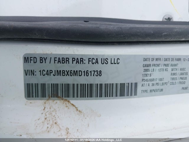 Продаж на аукціоні авто 2021 Jeep Cherokee Trailhawk, vin: 1C4PJMBX6MD161738, номер лоту: 12516111