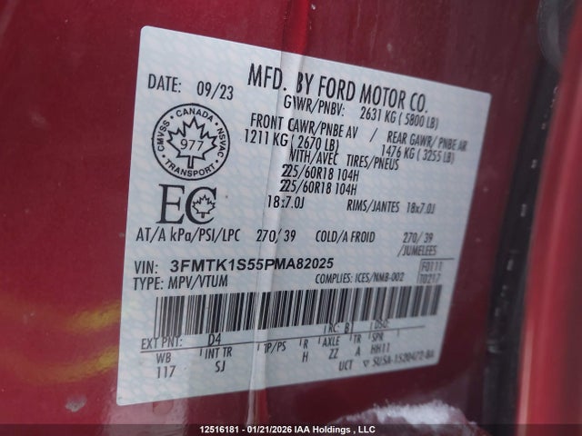 3FMTK1S55PMA82025 Ford Mustang Mach-e Select