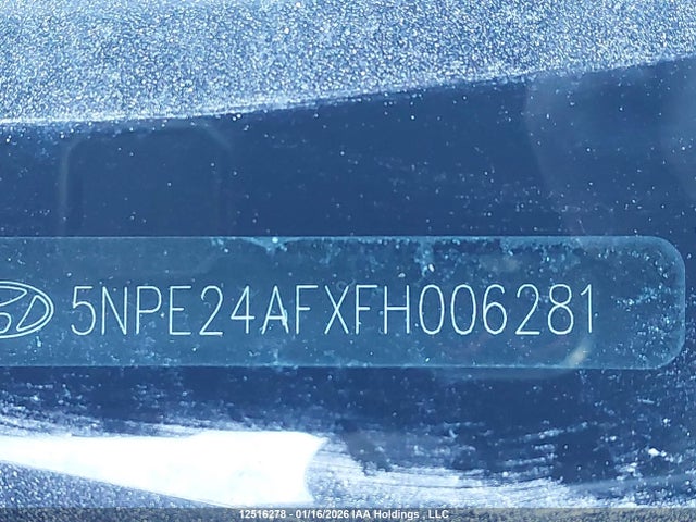 5NPE24AFXFH006281 Hyundai SONATA SE