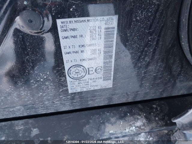 5N1AT2MV6GC764498 Nissan Rogue