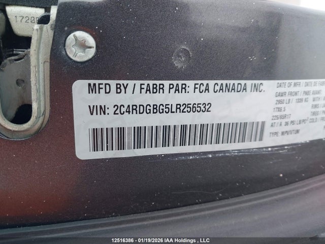 2C4RDGBG5LR256532 Dodge Grand Caravan Se