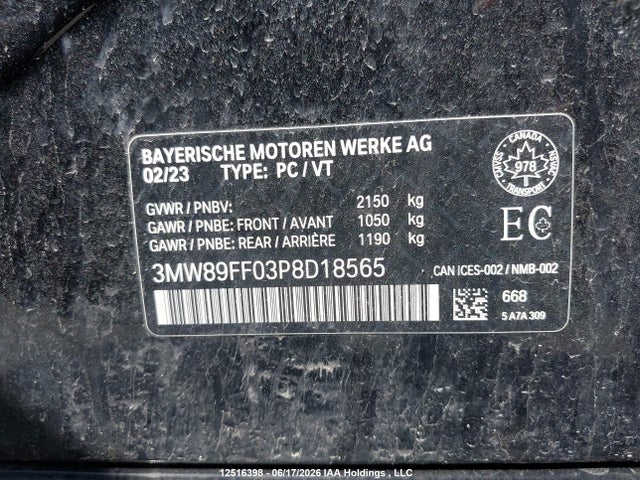 BMW 330i Xdrive 2023 3MW89FF03P8D18565 Image 9