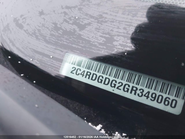 Aukcja sprzedaży 2016 Dodge Grand Caravan Crew, vin: 2C4RDGDG2GR349060, numer aukcji: 12516452