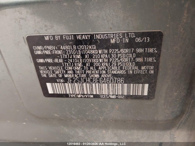 Subaru Forester 2.5i 2014 JF2SJCHC8EG460786 Image 19