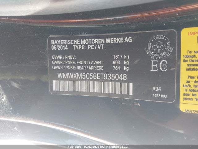 WMWXM5C58ET935048 Mini Cooper