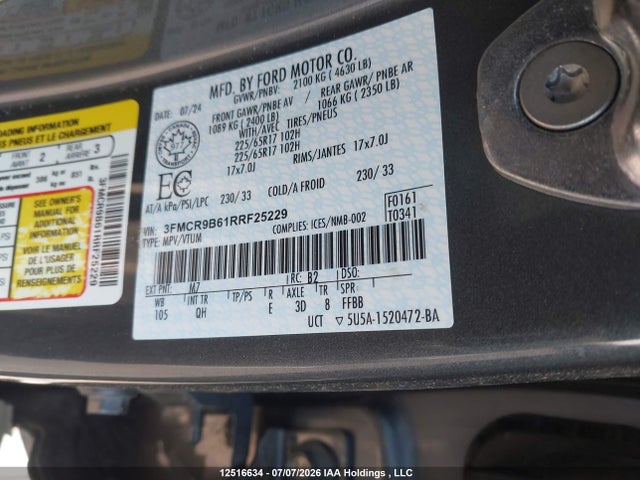 Ford Bronco Sport Big Bend 2024 3FMCR9B61RRF25229 Image 20