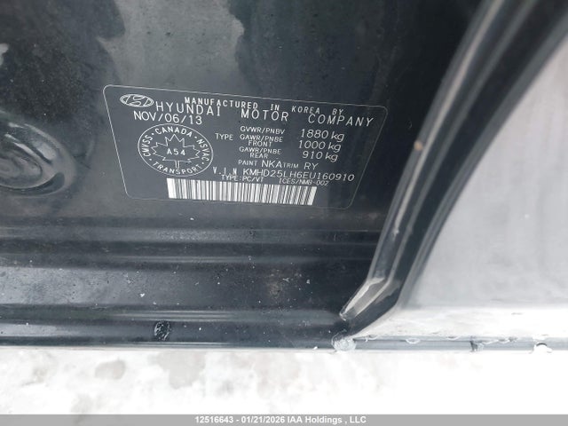 KMHD25LH6EU160910 Hyundai ELANTRA GT