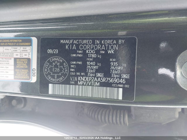 KNDEP2AA5R7569046 KIA Seltos Lx
