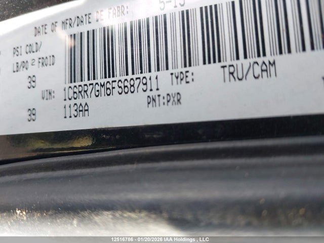 1C6RR7GM6FS687911 RAM 1500 Slt