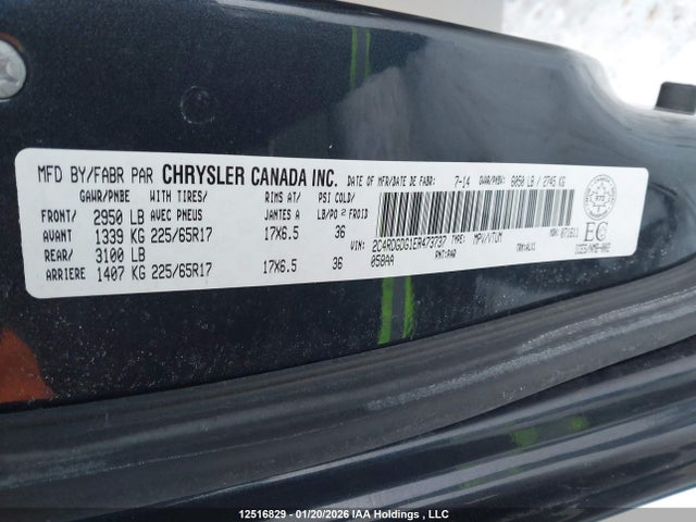 Продажа на аукционе авто 2014 Dodge Grand Caravan Crew, vin: 2C4RDGDG1ER473737, номер лота: 12516829