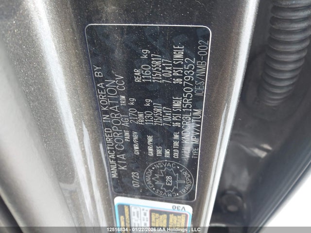 KNDCR3L15R5079352 KIA Niro Ev Wind/wind+