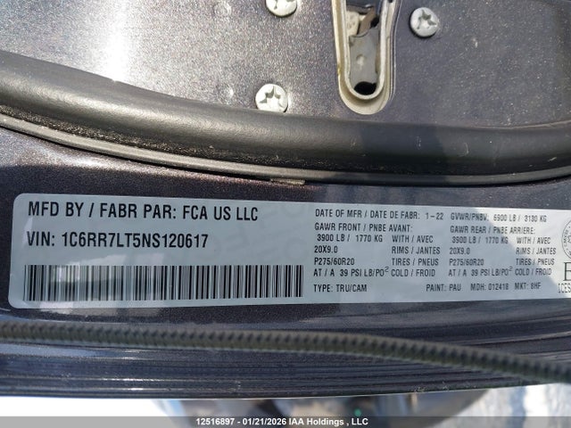 RAM 1500 Classic Slt 2022 1C6RR7LT5NS120617 Image 19