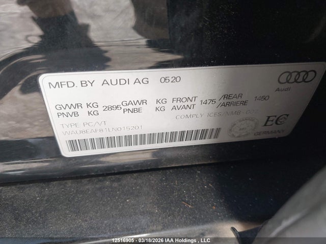 WAU8EAF81LN015201 Audi A8 L 60