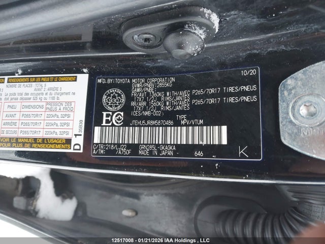 JTEHU5JR8M5870486 Toyota 4runner