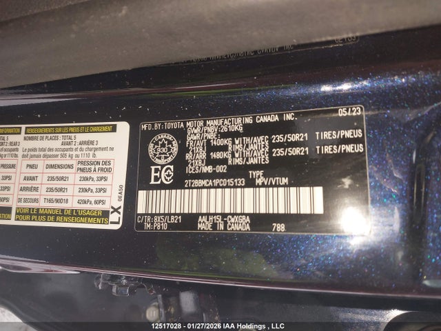 2T2BBMCA1PC015133 Lexus Rx 350h