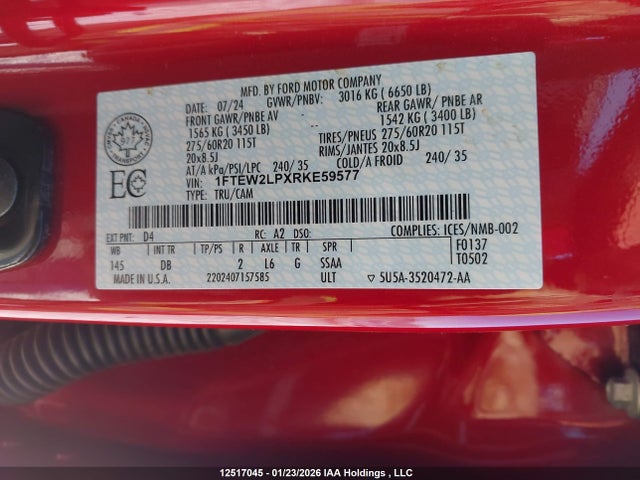 Ford F-150 Stx 2024 1FTEW2LPXRKE59577 Image 18