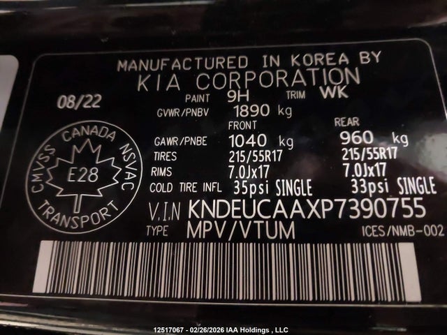 Продаж на аукціоні авто 2023 Kia Seltos S, vin: KNDEUCAAXP7390755, номер лоту: 12517067