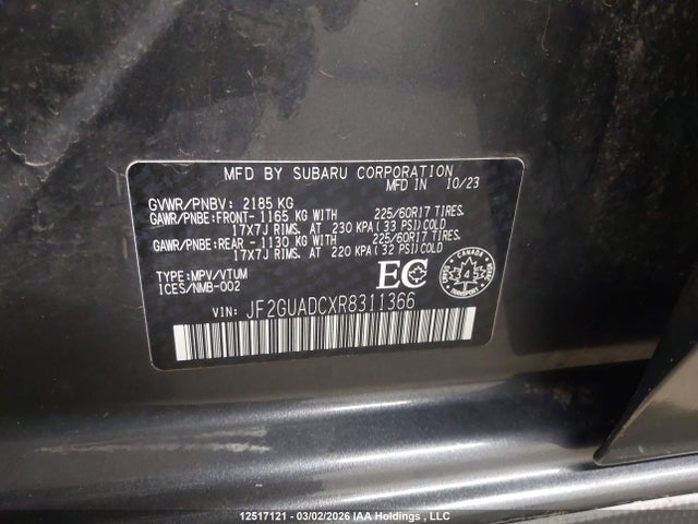 Subaru Crosstrek Premium 2024 JF2GUADCXR8311366 Image 9