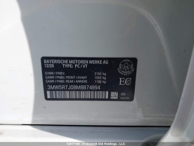 3MW5R7J08M8B74894 BMW 330i Xdrive