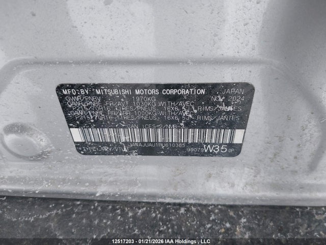 JA4AJUAU1RU610385 Mitsubishi RVR
