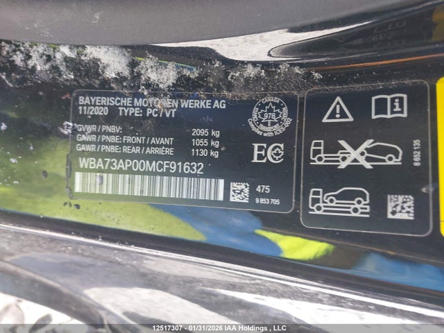 BMW 430i Xdrive 2021 WBA73AP00MCF91632 Image 9