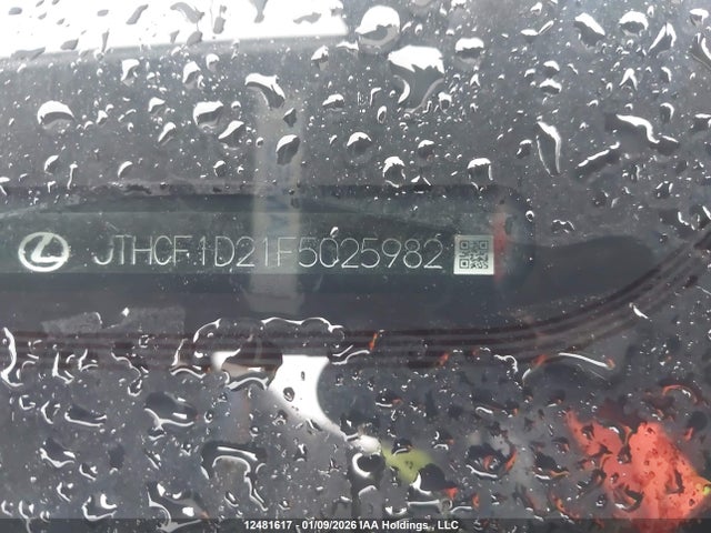Продажа на аукционе авто 2015 Lexus Is 250, vin: JTHCF1D21F5025982, номер лота: 12481617