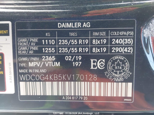 WDC0G4KB5KV170128 Mercedes-Benz Glc 300 4matic