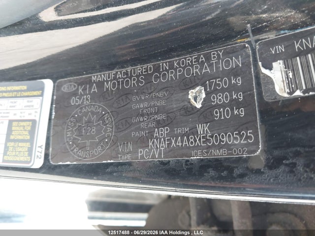 KIA FORTE EX 2014 KNAFX4A8XE5090525 Image 9