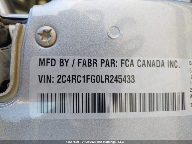 Chrysler Pacifica Touring 2020 2C4RC1FG0LR245433 Image 9