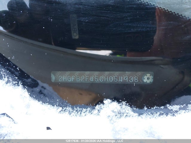 Aukcja sprzedaży 2012 Honda Civic, vin: 2HGFB2F45CH054938, numer aukcji: 12517636
